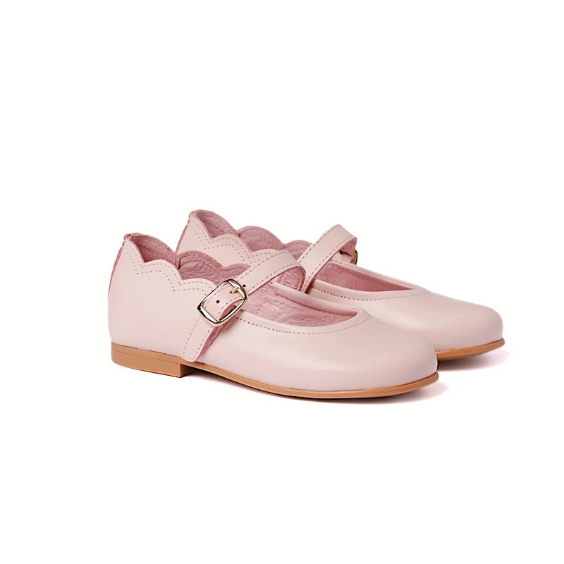 Made in Spain Ballerina NAPPA Leather SUPERFLEX ROSA EU25-EU31 Pink